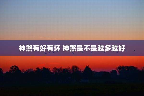 神煞有好有坏 神煞是不是越多越好