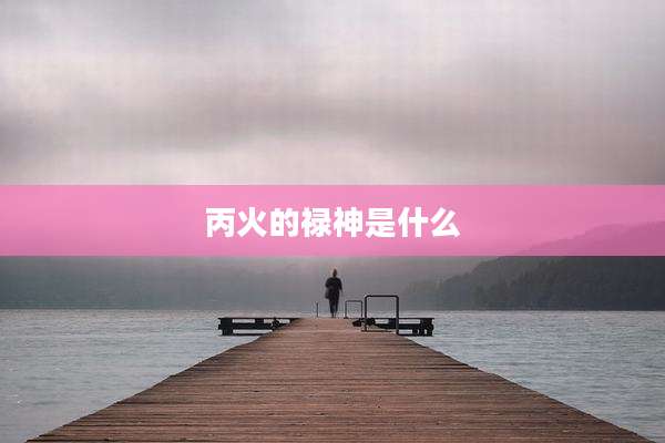 丙火的禄神是什么
