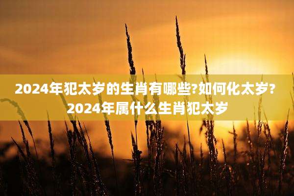 2024年犯太岁的生肖有哪些?如何化太岁? 2024年属什么生肖犯太岁