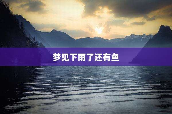 梦见下雨了还有鱼