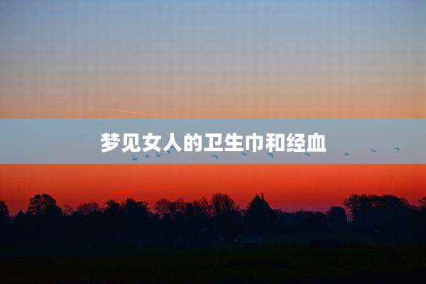 梦见女人的卫生巾和经血
