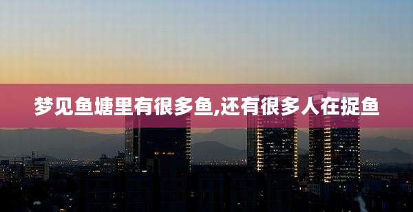 梦见鱼塘里有很多鱼,还有很多人在捉鱼