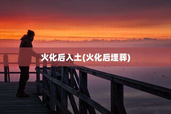 火化后入土(火化后埋葬)