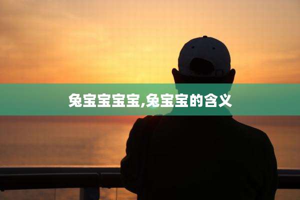 兔宝宝宝宝,兔宝宝的含义