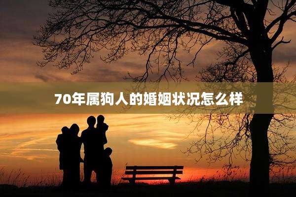 70年属狗人的婚姻状况怎么样