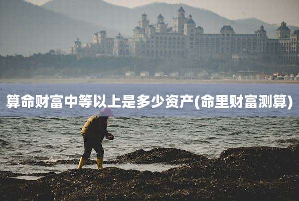 算命财富中等以上是多少资产(命里财富测算)