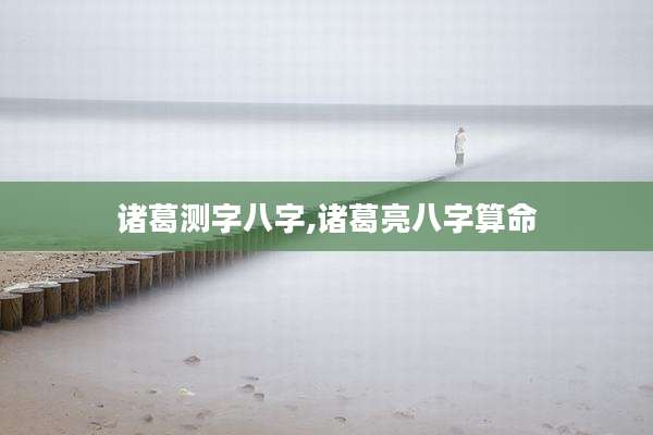 诸葛测字八字,诸葛亮八字算命