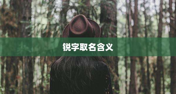 锐字取名含义