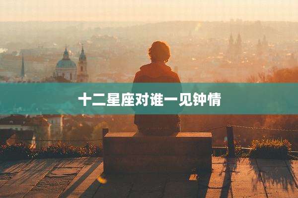 十二星座对谁一见钟情