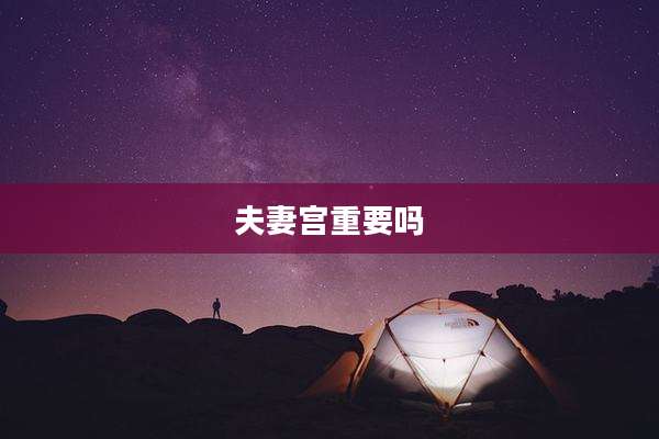 夫妻宫重要吗