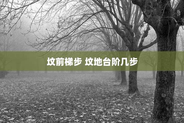 坟前梯步 坟地台阶几步