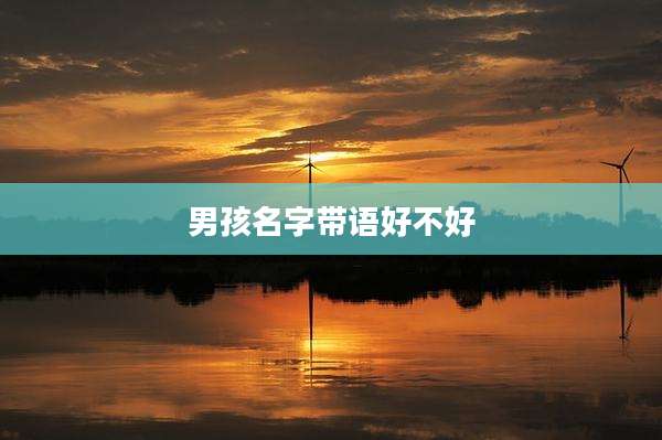 男孩名字带语好不好