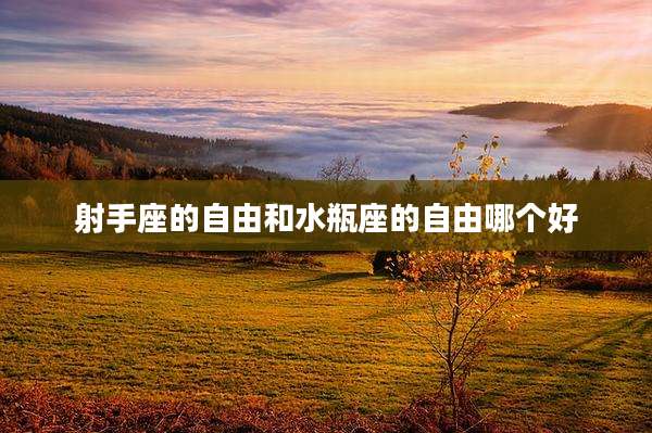 射手座的自由和水瓶座的自由哪个好