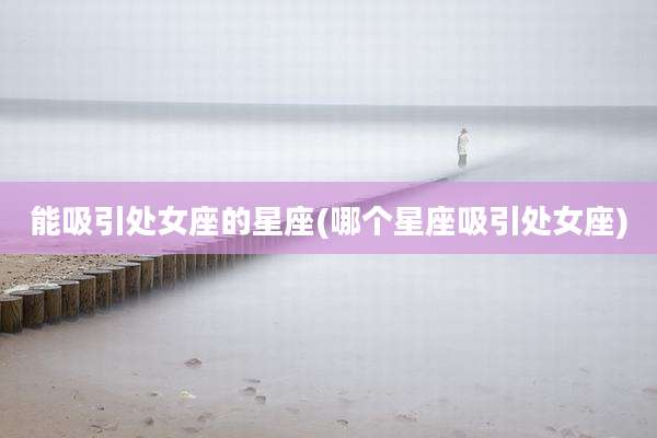 能吸引处女座的星座(哪个星座吸引处女座)