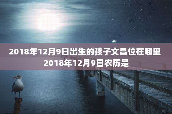 2018年12月9日出生的孩子文昌位在哪里 2018年12月9日农历是