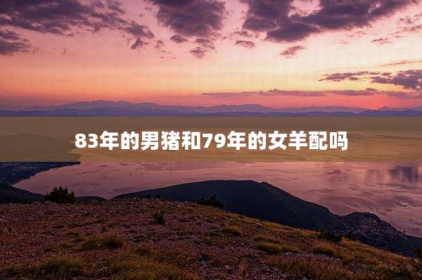 83年的男猪和79年的女羊配吗