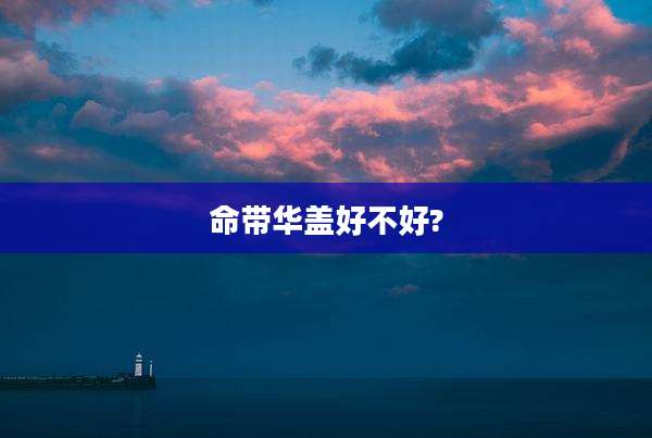 命带华盖好不好?