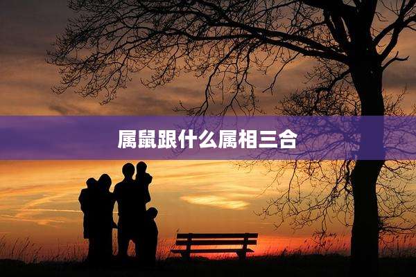 属鼠跟什么属相三合