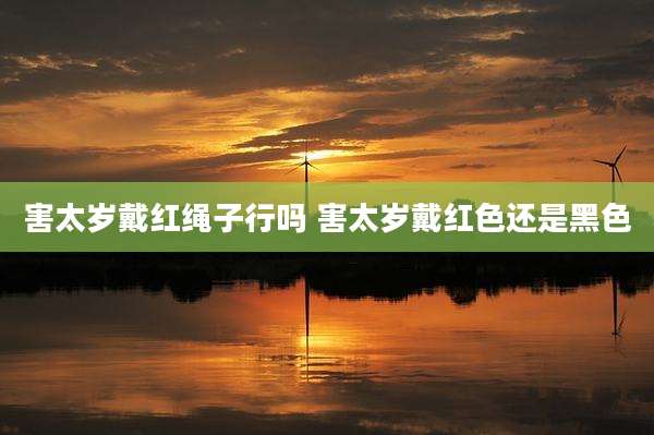 害太岁戴红绳子行吗 害太岁戴红色还是黑色