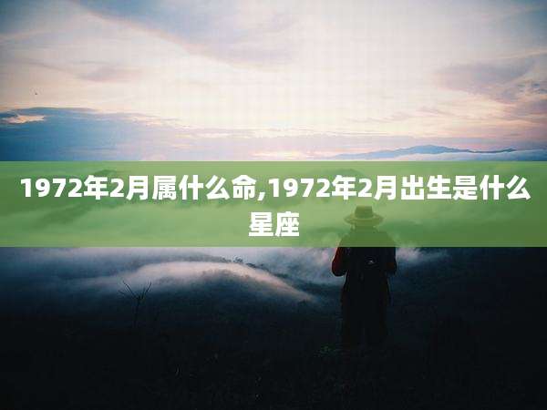 1972年2月属什么命,1972年2月出生是什么星座