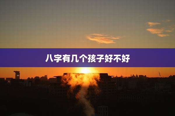 八字有几个孩子好不好