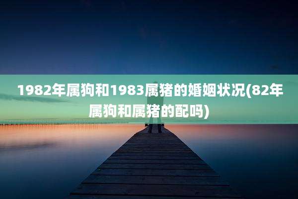 1982年属狗和1983属猪的婚姻状况(82年属狗和属猪的配吗)