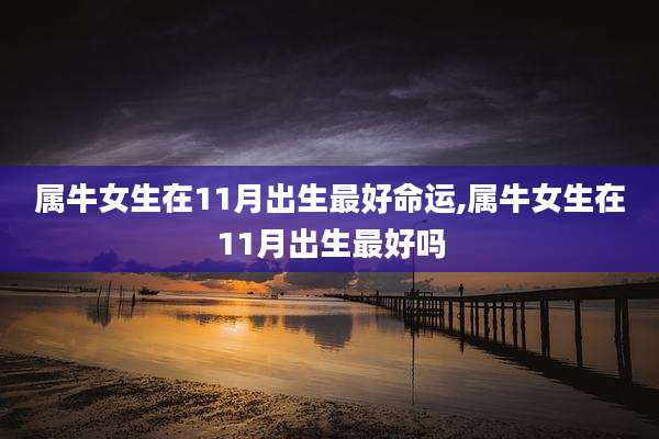 属牛女生在11月出生最好命运,属牛女生在11月出生最好吗