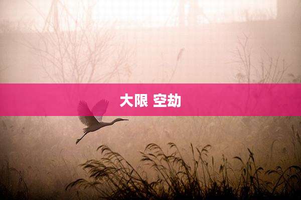 大限 空劫