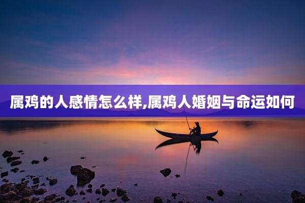 属鸡的人感情怎么样,属鸡人婚姻与命运如何