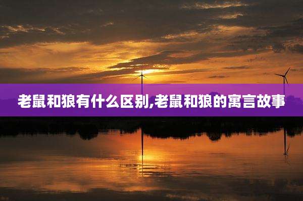 老鼠和狼有什么区别,老鼠和狼的寓言故事