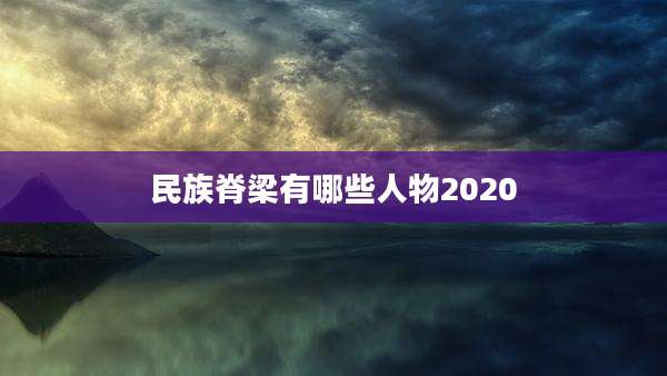 民族脊梁有哪些人物2020