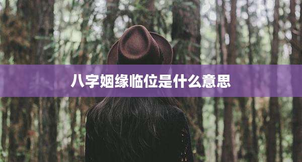 八字姻缘临位是什么意思