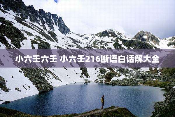 小六壬六壬 小六壬216断语白话解大全