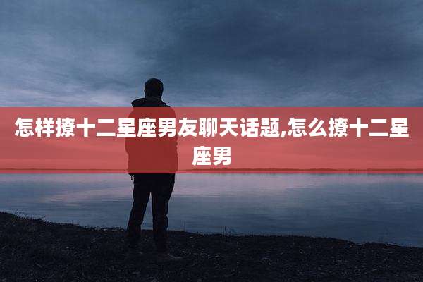 怎样撩十二星座男友聊天话题,怎么撩十二星座男