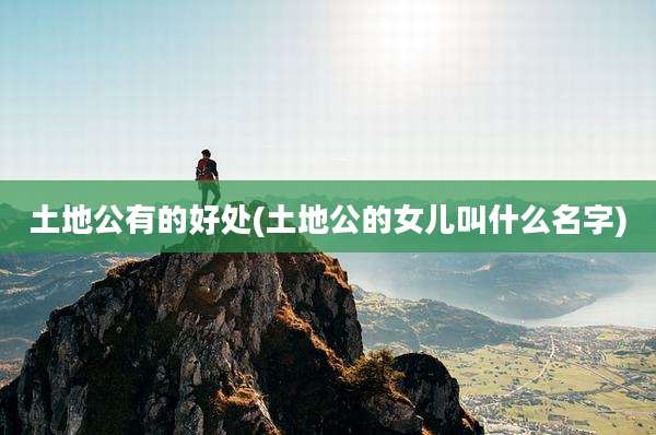 土地公有的好处(土地公的女儿叫什么名字)