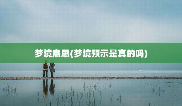 梦境意思(梦境预示是真的吗)
