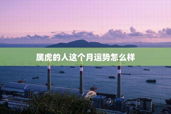属虎的人这个月运势怎么样