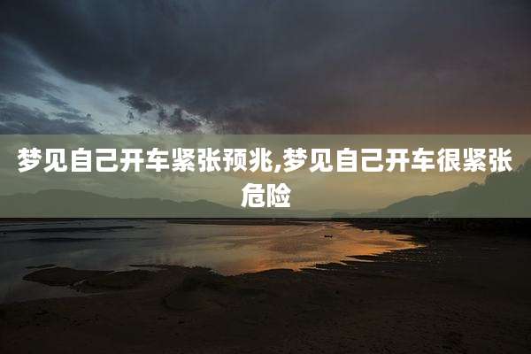 梦见自己开车紧张预兆,梦见自己开车很紧张危险