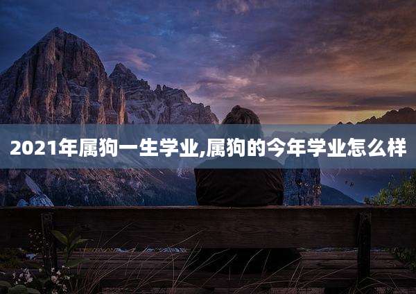 2021年属狗一生学业,属狗的今年学业怎么样