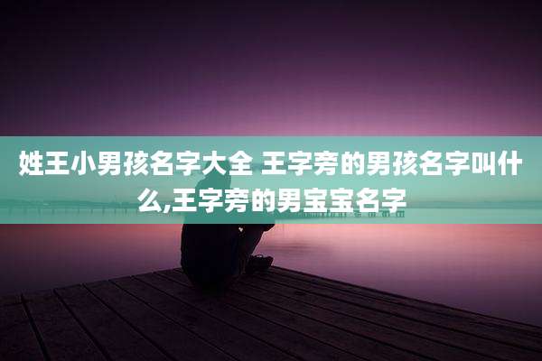 姓王小男孩名字大全 王字旁的男孩名字叫什么,王字旁的男宝宝名字