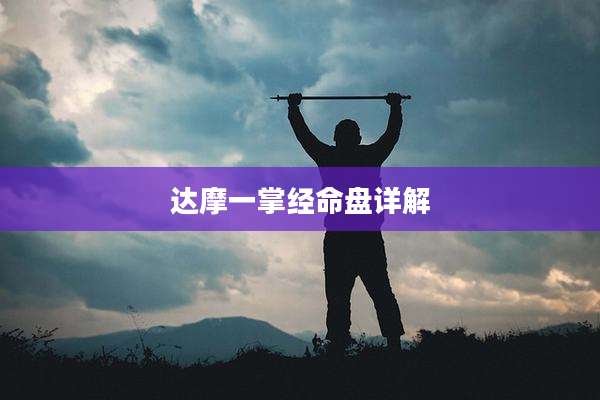 达摩一掌经命盘详解