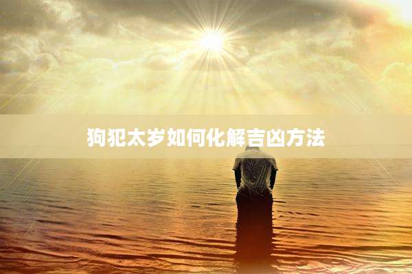 狗犯太岁如何化解吉凶方法
