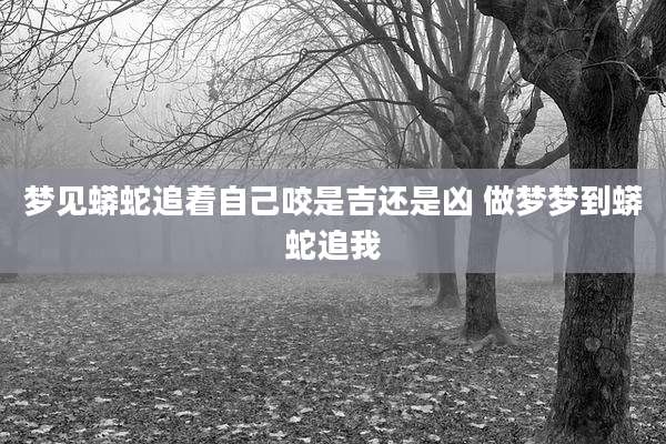梦见蟒蛇追着自己咬是吉还是凶 做梦梦到蟒蛇追我