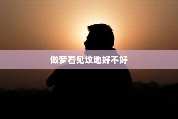 做梦看见坟地好不好