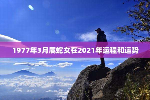 1977年3月属蛇女在2021年运程和运势