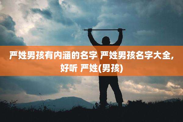 严姓男孩有内涵的名字 严姓男孩名字大全,好听 严姓(男孩)