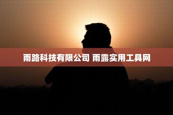 雨路科技有限公司 雨露实用工具网