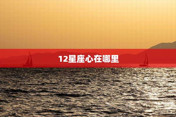 12星座心在哪里