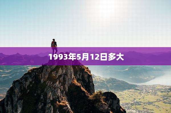 1993年5月12日多大