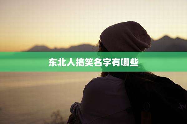 东北人搞笑名字有哪些